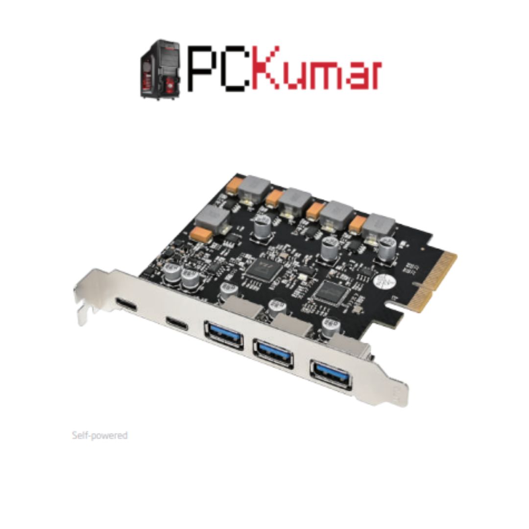 PCIe x4 ASM3142 USB3.1 3A2C 10G Expansion Card (ST682)