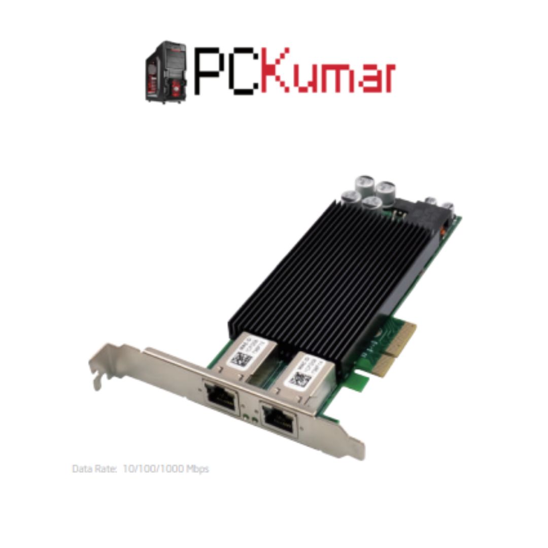 PCIe x4 I350-T2 Dual-1GbE PoE Frame Grabber NIC