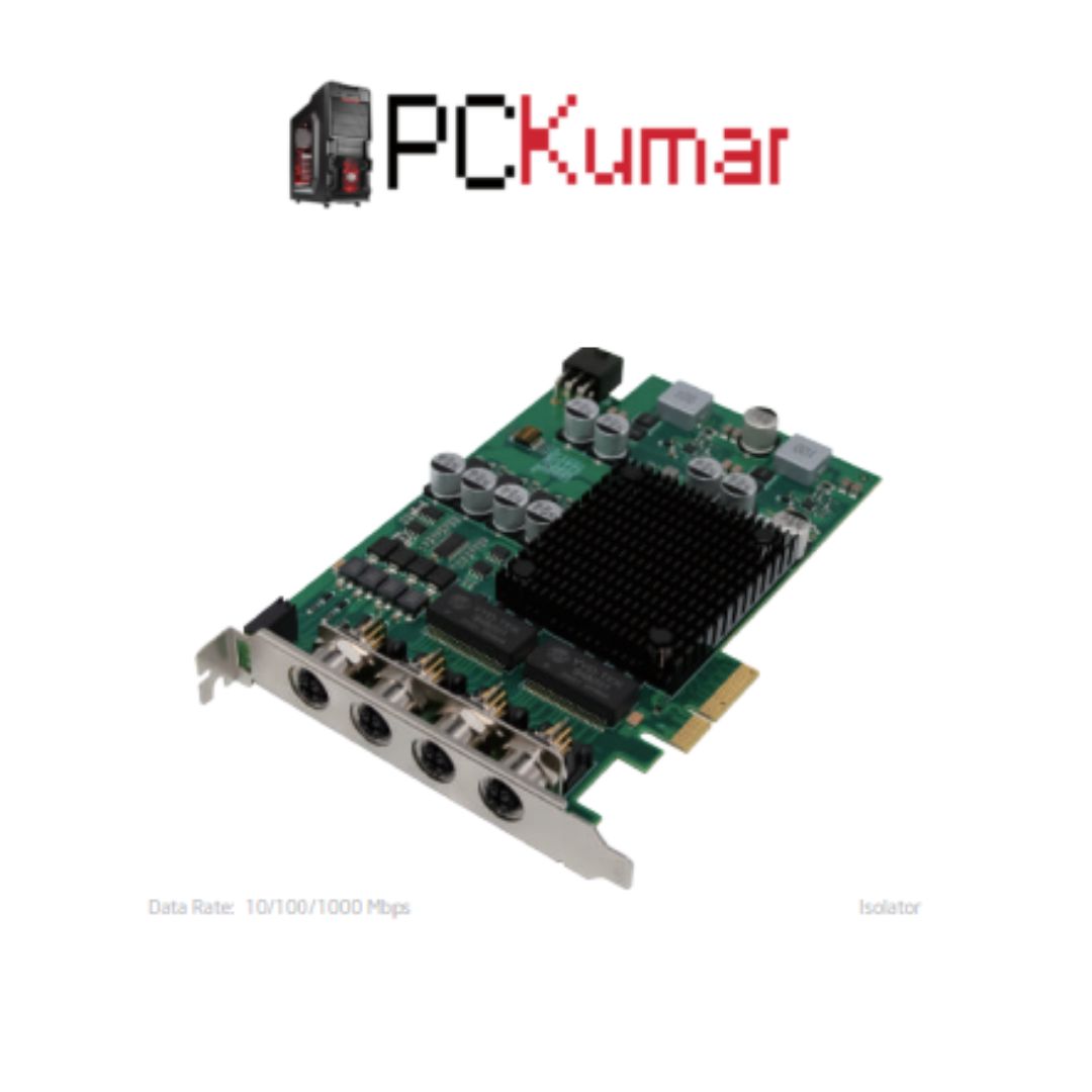 PCIe x4 I350 Quad-1G PoE (M12) Frame Grabber NIC