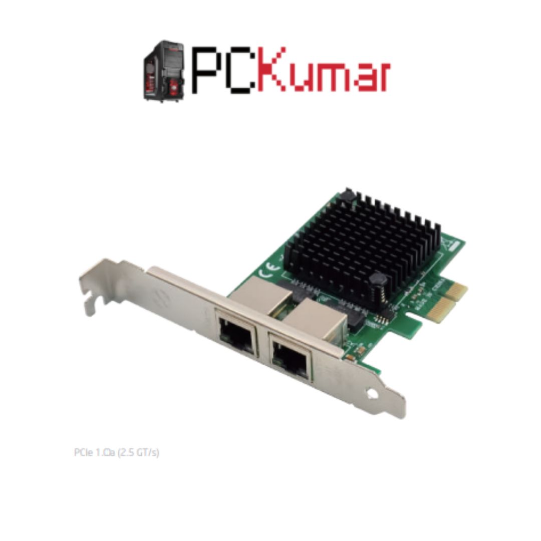 PCIe x1 82571 Dual-RJ45 Copper Gigabit Ethernet NIC