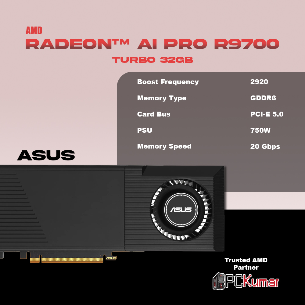 Radeon™ AI PRO R9700 TURBO