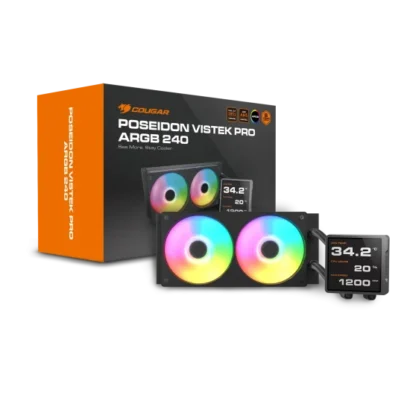 Cougar Poseidon Vistek Pro ARGB 240 Black Liquid Cooler