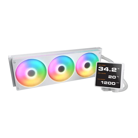 Cougar Poseidon Vistek Pro ARGB 360 White Liquid Cooler