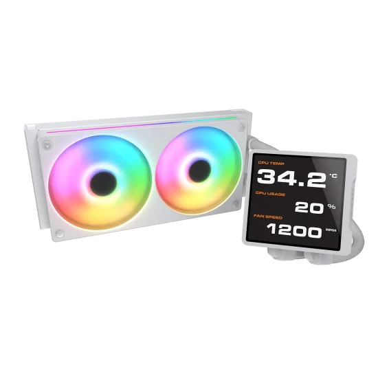 Cougar Poseidon Vistek Pro ARGB 240 White Liquid Cooler