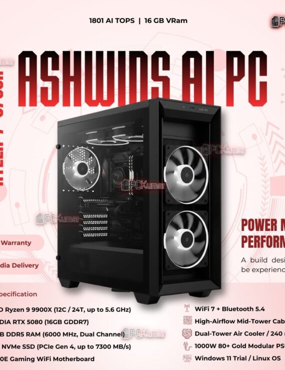 Kumars "Ashwins AI PC " with 1801 AI TOPS 16GB VRam