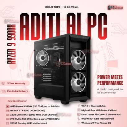 Kumars "Aditi AI PC " with 1801 AI TOPS 16GB VRam