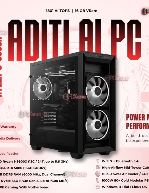 Kumars "Aditi AI PC " with 1801 AI TOPS 16GB VRam