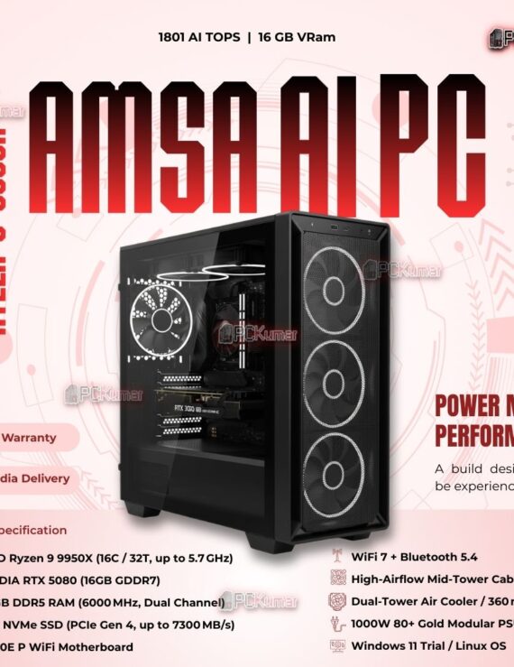 Kumars "Amsa AI PC " with 1801 AI TOPS 16GB VRam