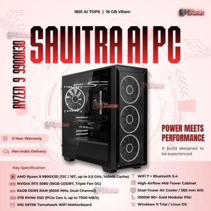 Kumars "Savitra AI PC " with 1801 AI TOPS 16GB VRam