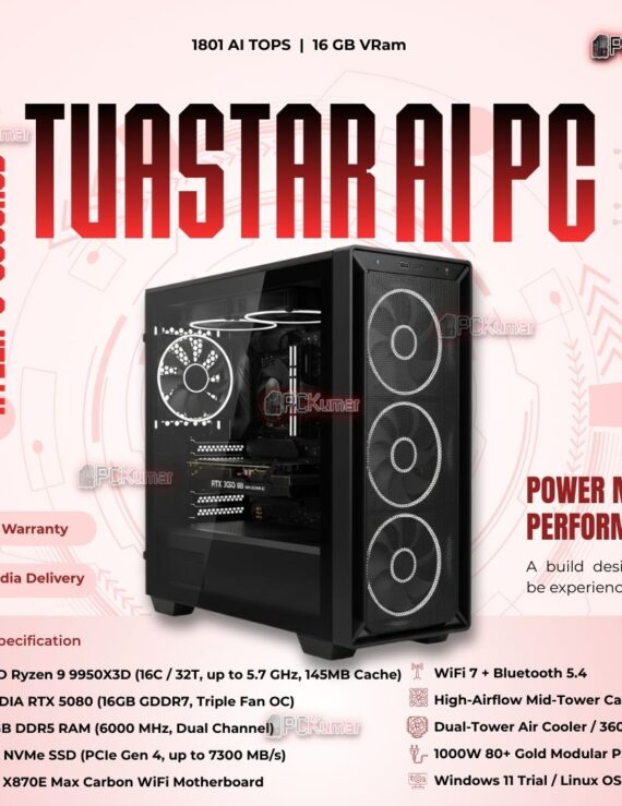 Kumars "Tvastar AI PC " with 1801 AI TOPS 16GB VRam