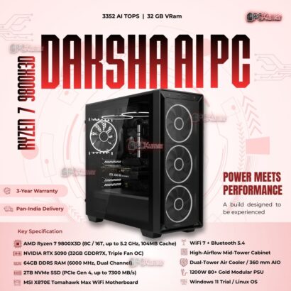 Kumars "Daksha AI PC " with 3352 AI TOPS 32GB VRam