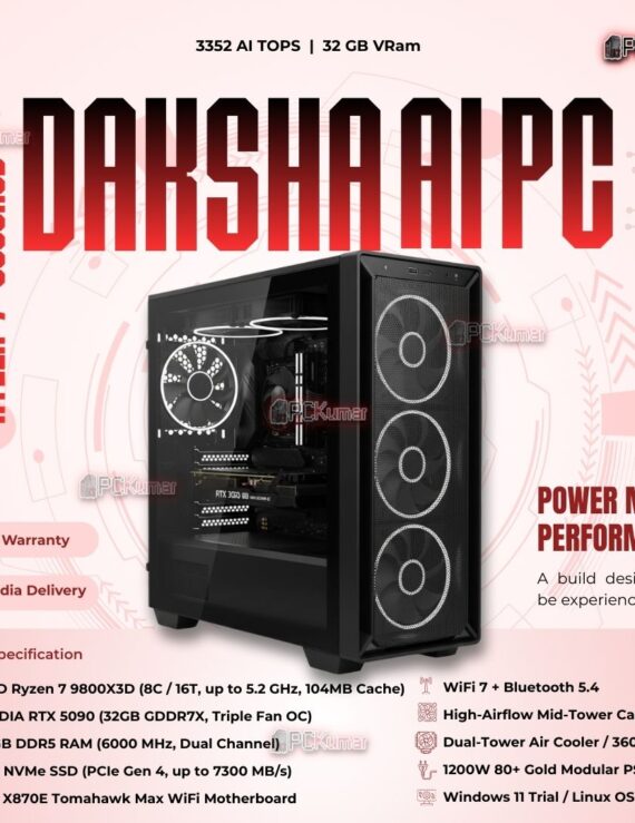 Kumars "Daksha AI PC " with 3352 AI TOPS 32GB VRam