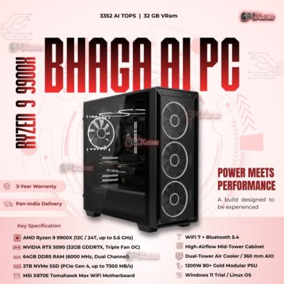 Kumars "Bhaga AI PC " with 3352 AI TOPS 32GB VRam