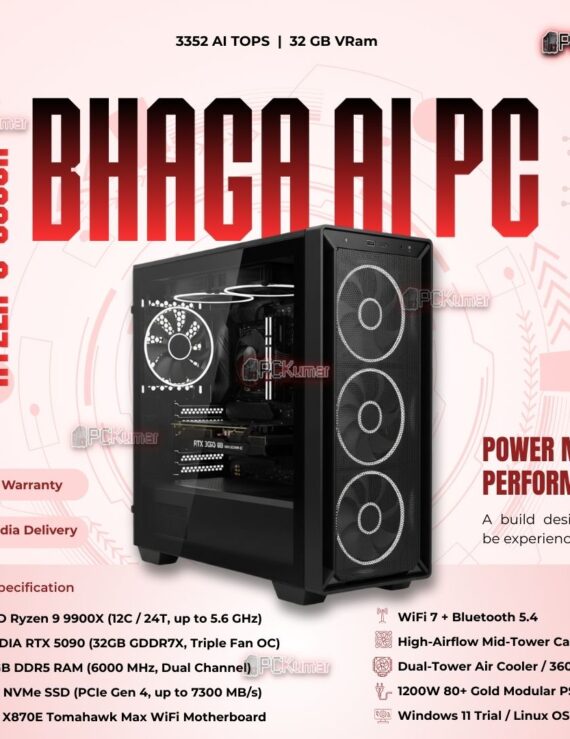 Kumars "Bhaga AI PC " with 3352 AI TOPS 32GB VRam