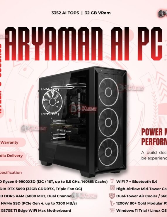Kumars "Aryaman AI PC " with 3352 AI TOPS 32GB VRam