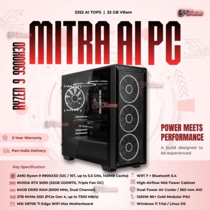 Kumars "Mitra AI PC " with 3352 AI TOPS 32GB VRam