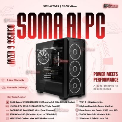 Kumars "Soma AI PC " with 3352 AI TOPS 32GB VRam