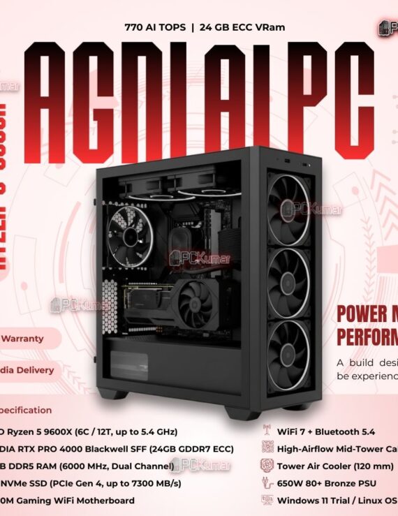 Kumars "Agni AI PC" with 770 AI TOPS with 24GB ECC VRam