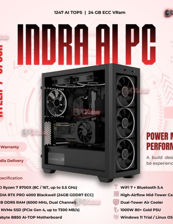 Kumars "Indra AI PC" with 1247 AI TOPS with 24GB ECC VRam