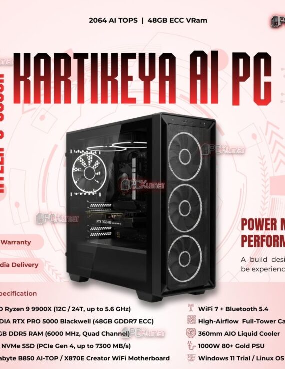 Kumars "Kartikeya AI PC" with 2,064 AI TOPS with 48GB ECC VRam