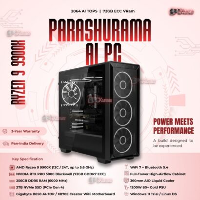 Kumars "Parashurama AI PC" with 2,064 AI TOPS with 72GB ECC VRam