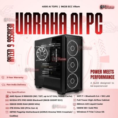 Kumars "Varaha AI PC" with 4000 AI TOPS with 96GB ECC VRam