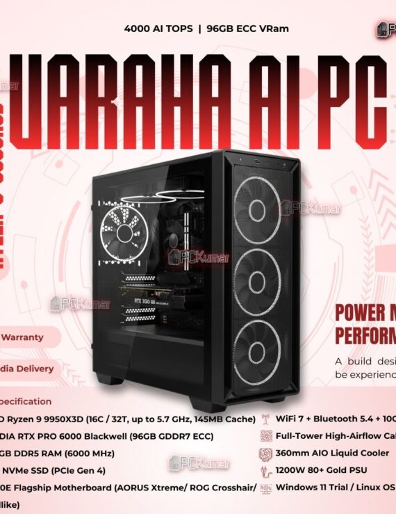 Kumars "Varaha AI PC" with 4000 AI TOPS with 96GB ECC VRam