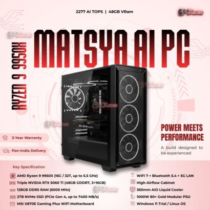 Kumars "Matsya AI PC " with 2277 AI TOPS 48GB VRam