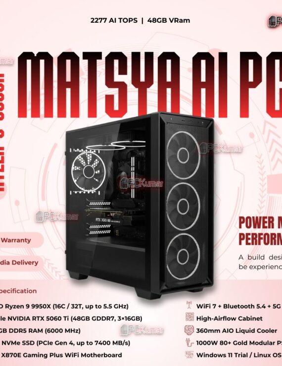 Kumars "Matsya AI PC " with 2277 AI TOPS 48GB VRam