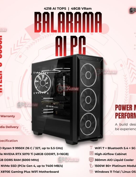 Kumars "Balarama AI PC " with 4218 AI TOPS 48GB VRam