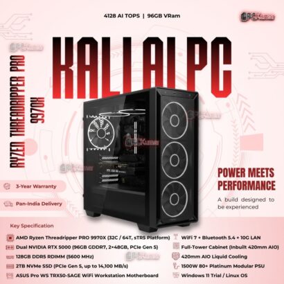 Kumars "Kali AI PC " with 4128 AI TOPS 96GB VRam