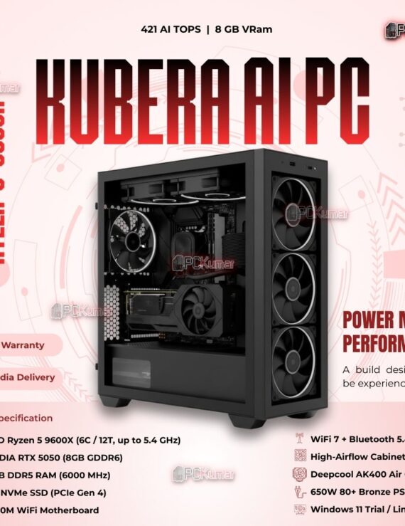 Kumars "Kubera AI PC " with 421 AI TOPS with 8GB VRam