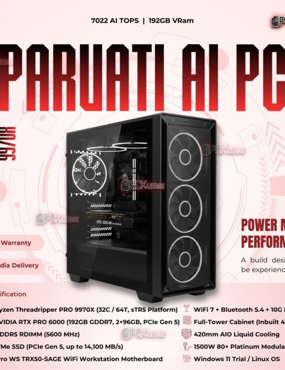 Kumars "Parvati AI PC " with 7022 AI TOPS 192GB VRam