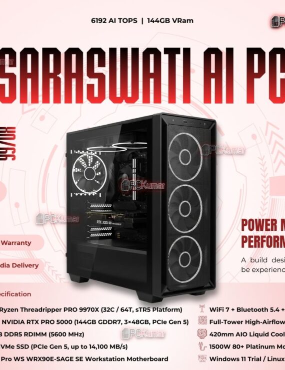 Kumars "Saraswati AI PC " with 6192 AI TOPS 144GB VRam
