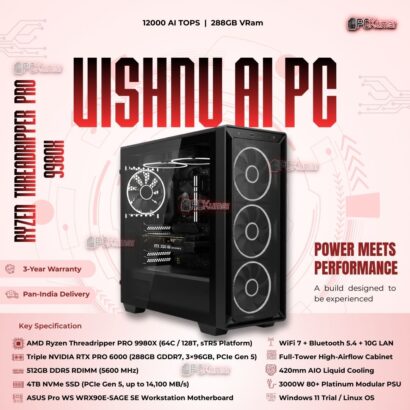 Kumars "Vishnu AI PC " with 12000 AI TOPS 288GB VRam