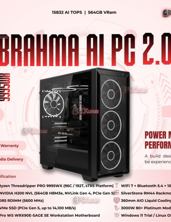 Kumars "Brahma AI PC 2.0 " with 15832 AI TOPS 564GB VRam