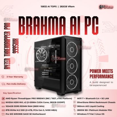 Kumars "Brahma AI PC " with 15832 AI TOPS 282GB VRam