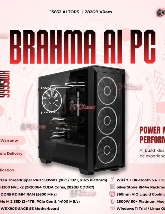 Kumars "Brahma AI PC " with 15832 AI TOPS 282GB VRam