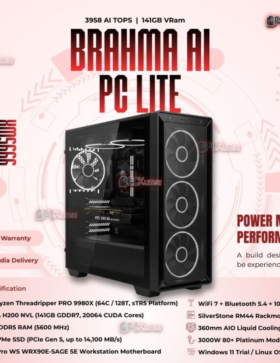 Kumars "Brahma AI PC Lite " with 3958 AI TOPS 141GB Vram