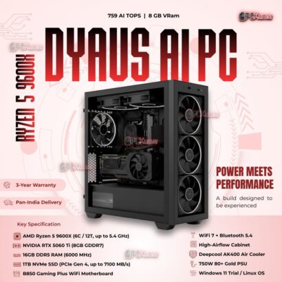 Kumars "Dyaus AI PC " with 759 AI TOPS 8GB VRam