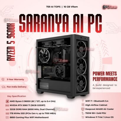Kumars "Saranya AI PC " with 759 AI TOPS 16GB VRam