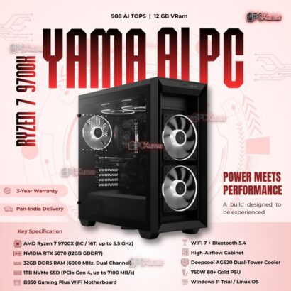 Kumars "Yama AI PC " with 988 AI TOPS 12GB VRam