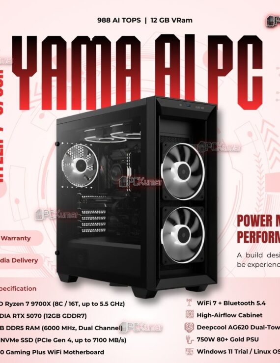 Kumars "Yama AI PC " with 988 AI TOPS 12GB VRam