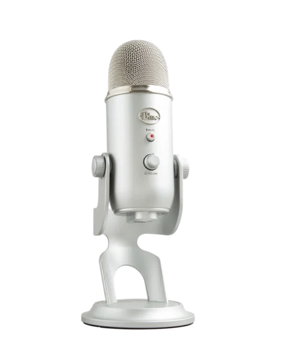 Blue Yeti Microphone From logitech ( Silver)