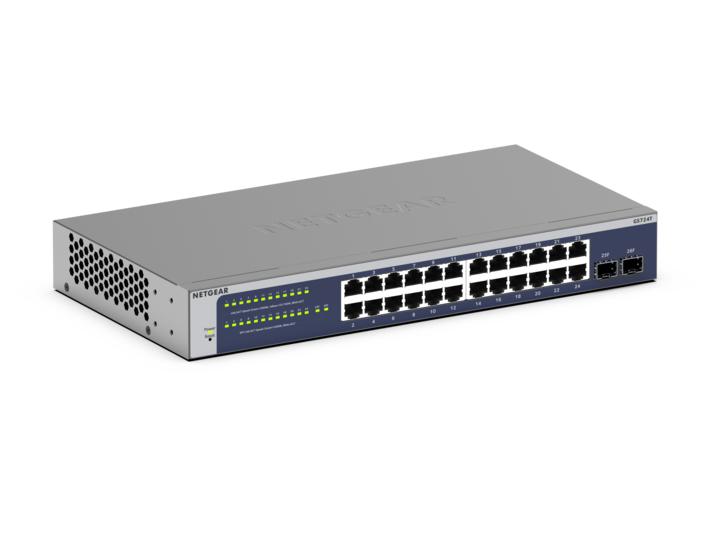 Netgear GS724Tv6 24 Port Non-Poe Smart Managed Gigabit Switch