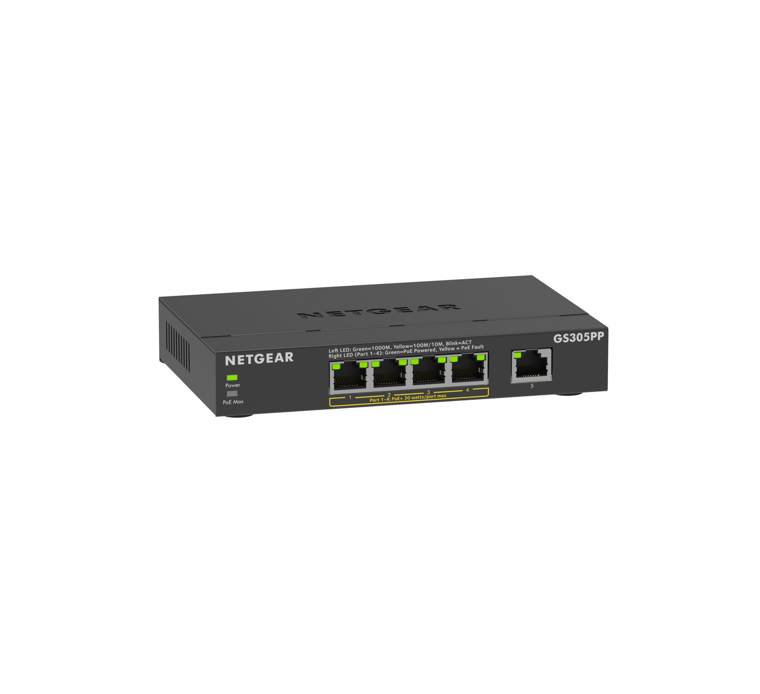 Netgear GS305PPv3 5 Port Unmanaged Poe Gigabit Switch