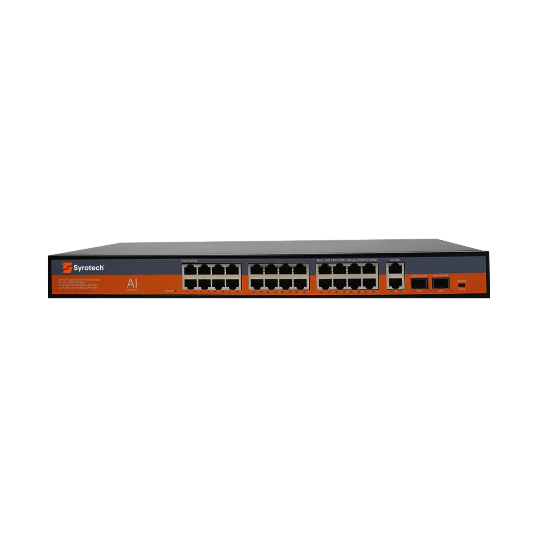 Syrotech SY-2400P-2T-2S-400W Unmanaged POE Switch