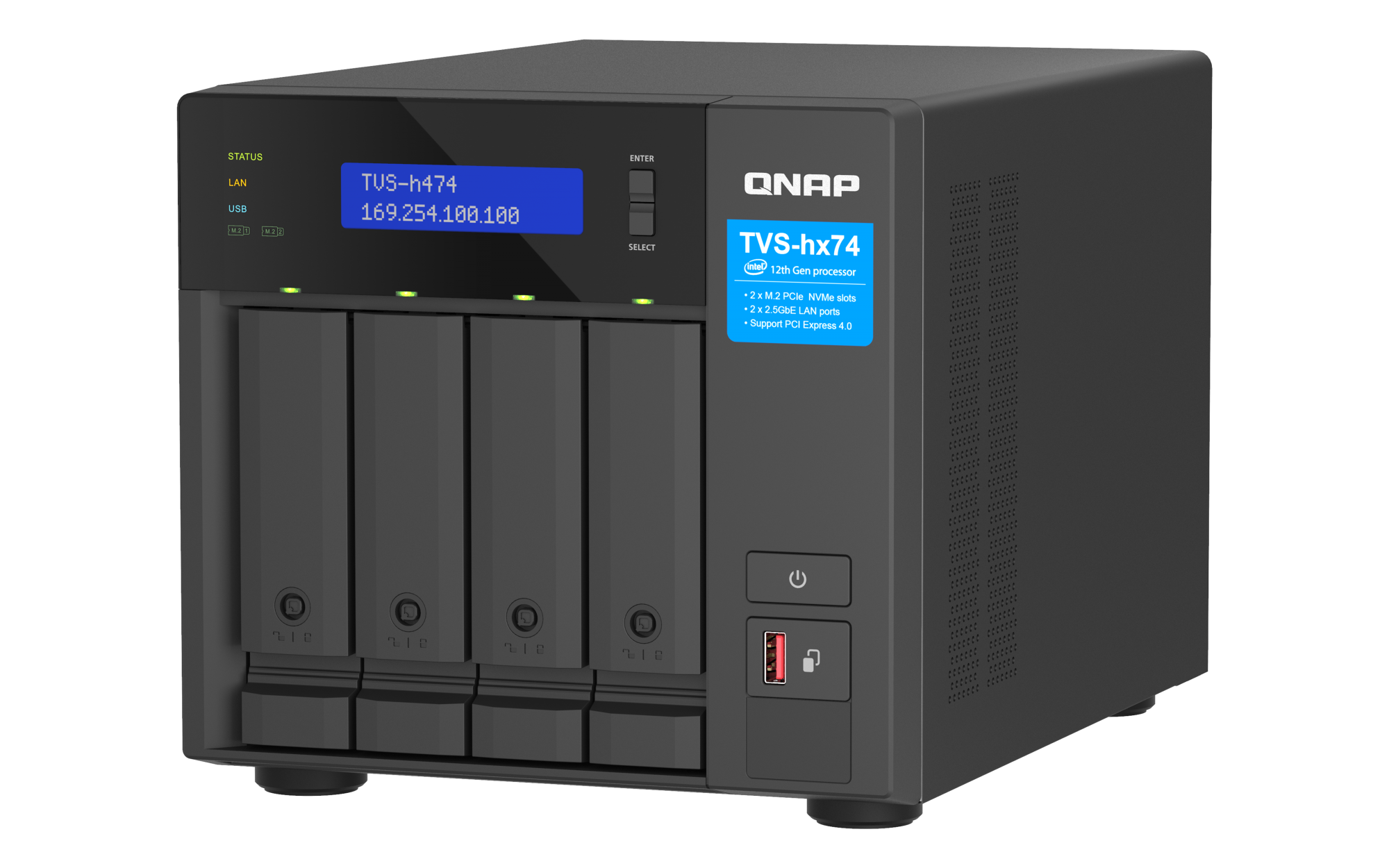 QNAP TVS-h474-PT-8G 4 Bays Nas Box