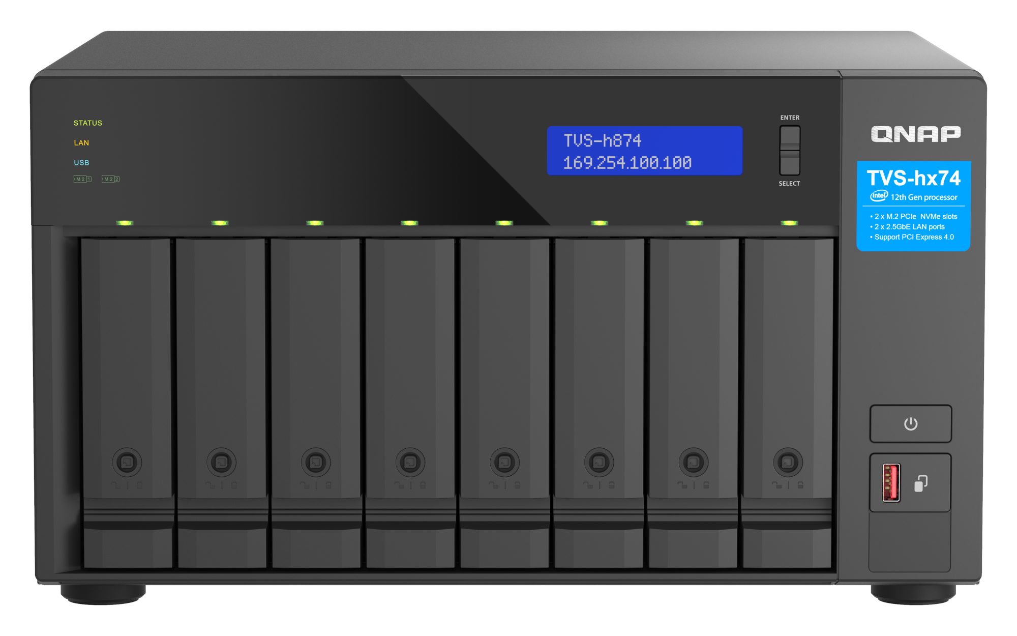 QNAP TVS-h874-i7-32G 8 Bays Nas Box