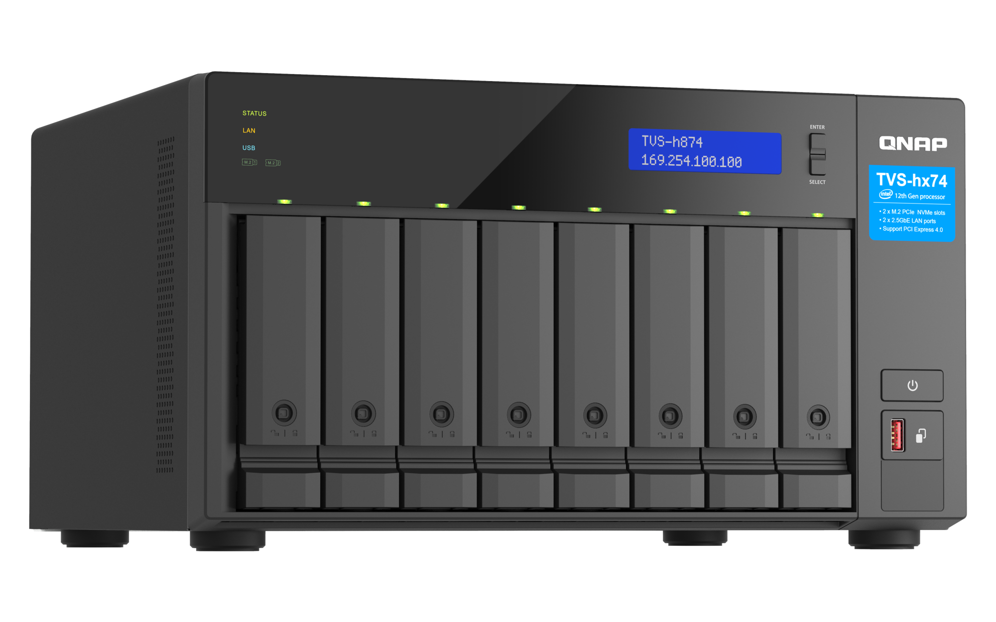 QNAP TVS-h874-i5-32G 8 Bays Nas Box